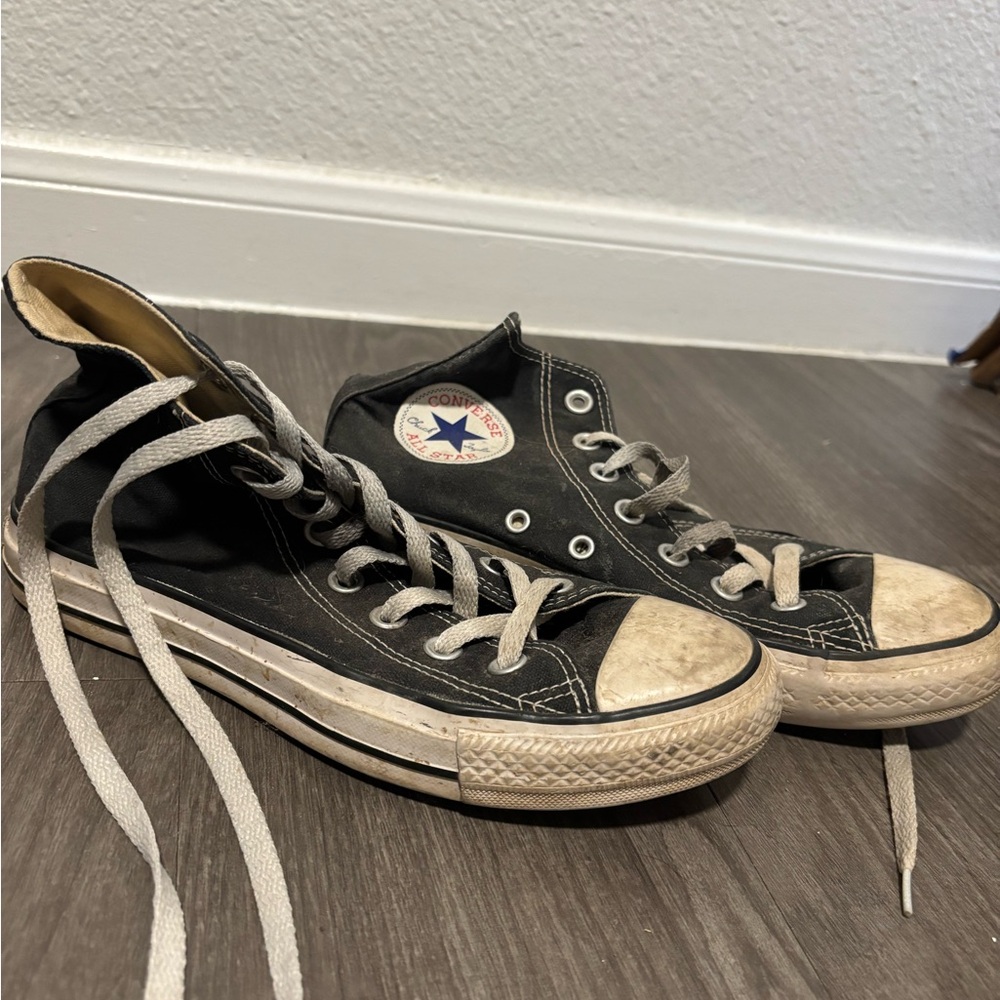 Converse Black and White High-Top Sneakers